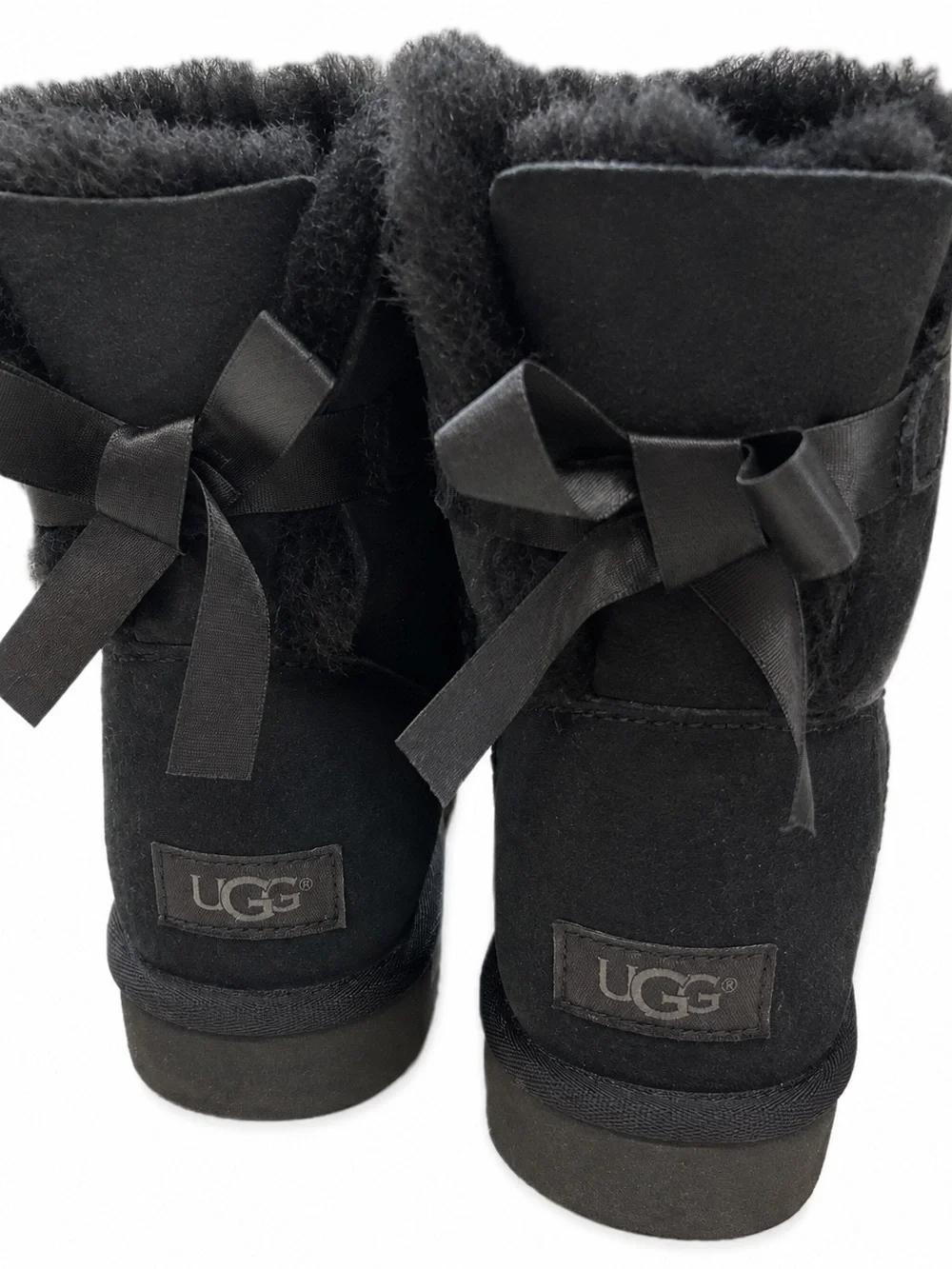 UGG Black Bailey Bow Boots – Women’s Size 10